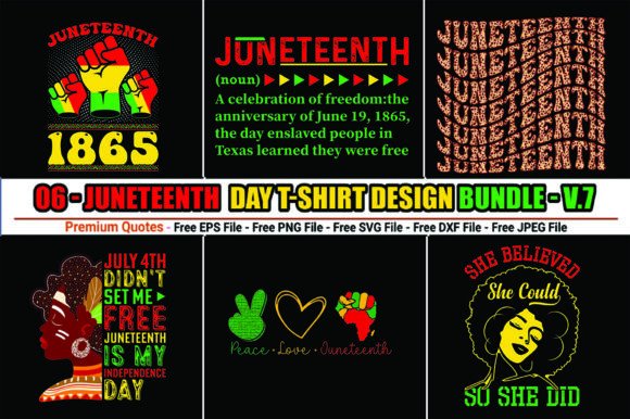 Celebrate Freedom: The Ultimate Juneteenth Day T-Shirt Design Bundle