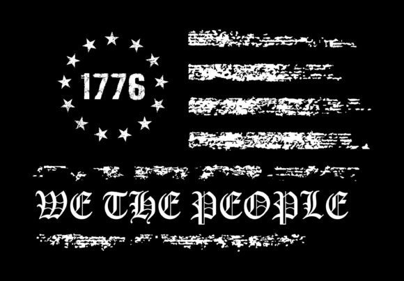 Celebrate Independence: The We the People 1776 USA Flag Design