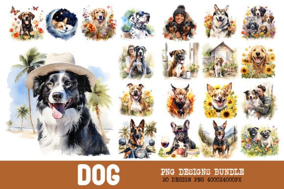 Charming Vintage Dog Designs: A Bundle for Every Pet Lover