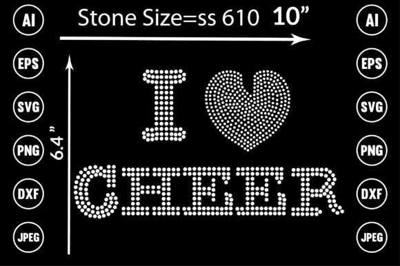 Cheer Rhinestone Design: Instant Sparkle for Your Creative Projects
