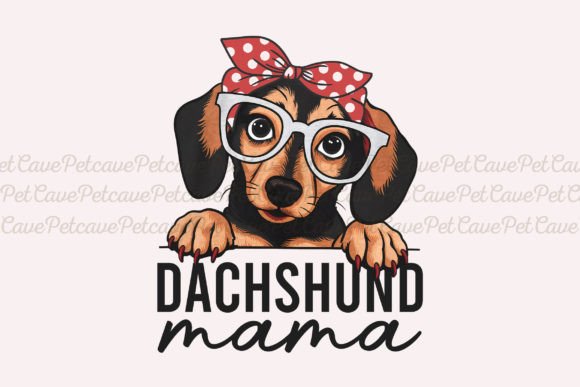 Dachshund Mama Wiener Dog Mom Design PNG: Perfect for Dog Lovers