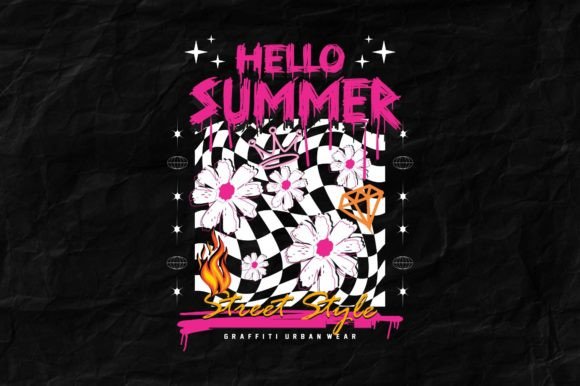 Daisy Flower Streetwear Design: The Ultimate Print-Ready Vector
