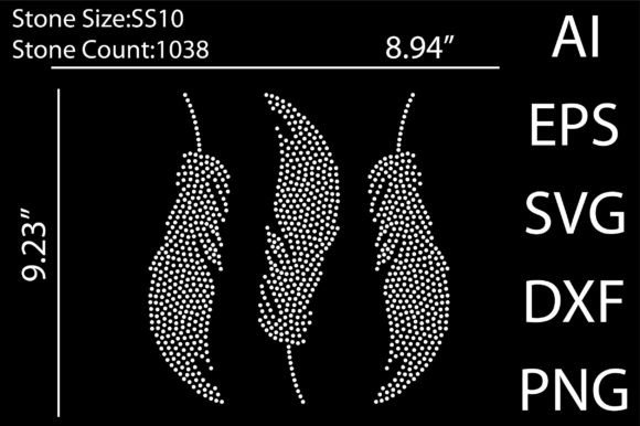 Feathers Rhinestone Templates: Instant Sparkle for Your Projects