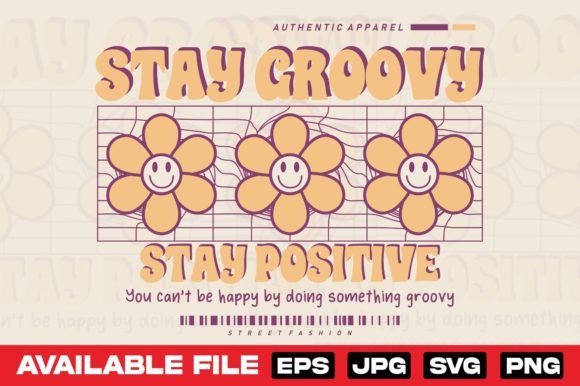 Flower Power Meets Street: The Retro Groovy Floral Daisy T Shirt Design