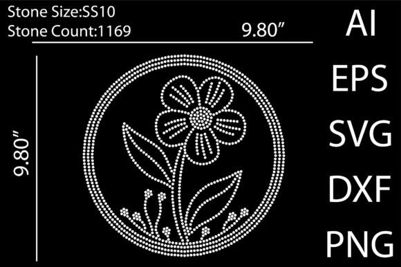 Flower Rhinestone Templates: Sparkle for Your Brand