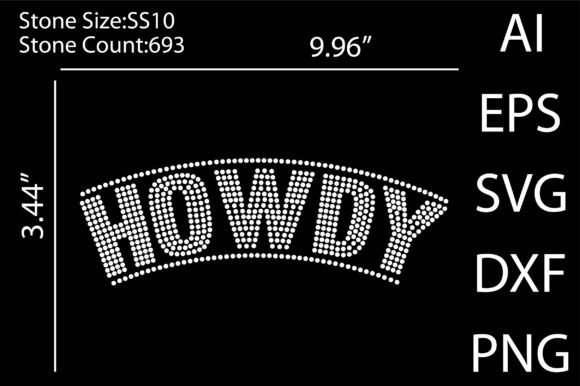 Howdy Rhinestone Templates Design: Sparkle in Your Projects