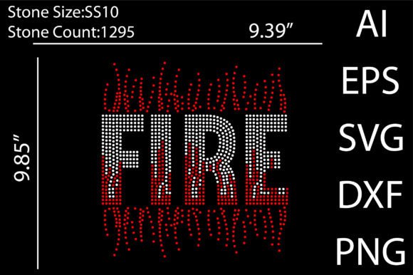 Ignite Your Creativity: Fire Rhinestone Templates Design