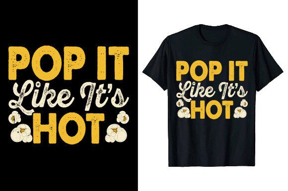 Retro Cinema Vibes: The Perfect Popcorn Design for Your Merch