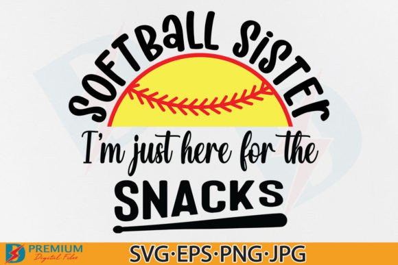 Softball Sister SVG: Crafting Team Spirit with the Baseball Sis Design