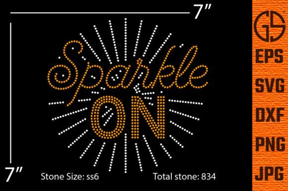 Sparkle on Rhinestone Template Design: Your Multi-Format Craft Kit