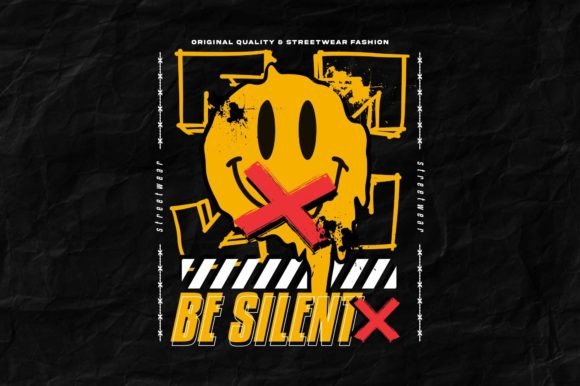 The Quiet Confidence of the Be Silent with Smile Face Shirt Design