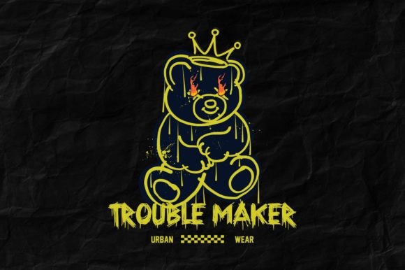 Urban Edge Meets Cuddly Charm: The Teddy Bear Graffiti Tee