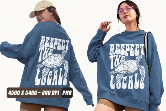 Wear Your Values: The 'Respect The Locals' Marine Life PNG